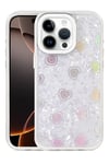 Mey İthalat®   iPhone 15 Pro Lumi Desenli Kapak - Beyaz