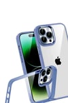 Mey İthalat®   iPhone 15 Pro Max  Lensli Silikon - Açık Mavi
