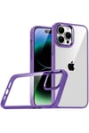 Mey İthalat®   iPhone 15 Pro Max  Lensli Silikon - Mor