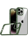 Mey İthalat®   iPhone 15 Pro Max  Lensli Silikon - Yeşil