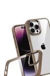 Mey İthalat®   iPhone 15 Pro Max  Lensli Silikon - Çöl Titanyum