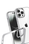 Mey İthalat®   iPhone 15 Pro Max  Lensli Silikon - Gümüş
