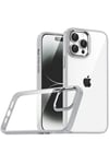 Mey İthalat®   iPhone 15 Pro Max  Lensli Silikon - Gümüş