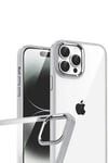 Mey İthalat®   iPhone 15 Pro Max  Lensli Silikon - Gümüş