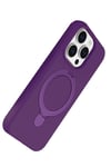 Mey İthalat®   iPhone 15 Pro Max Regal Magsafe Standlı Kapak - Derin Mor