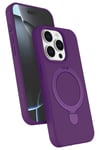 Mey İthalat®   iPhone 15 Pro Max Regal Magsafe Standlı Kapak - Derin Mor