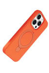 Mey İthalat®   iPhone 15 Pro Max Regal Magsafe Standlı Kapak - Turuncu