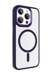Mey İthalat®   iPhone 15 Pro Max Terea Magsafe Kapak - Derin Mor