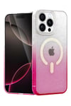 Mey İthalat®   iPhone 15 Pro Pummel Shiny Magsafe Kapak - Mor