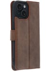 Mey İthalat®   iPhone 15 Trend S Plus Kapaklı Kılıf - Taba