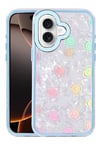 Mey İthalat®   iPhone 16 Lumi Desenli Kapak - Mavi
