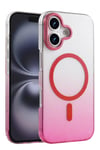 Mey İthalat®   iPhone 16 Plus Glossy Magsafe Kapak - Pembe
