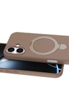Mey İthalat®   iPhone 16 Plus Regal Magsafe Standlı Kapak - Çöl Titanyum