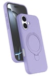 Mey İthalat®   iPhone 16 Plus Regal Magsafe Standlı Kapak - Lila
