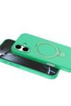 Mey İthalat®   iPhone 16 Plus Regal Magsafe Standlı Kapak - Yeşil