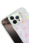 Mey İthalat®   iPhone 16 Pro Lumi Desenli Kapak - Yeşil