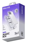Mey İthalat®   iPhone 16 Pro Max Bilvis 5in1 3D Magic Cam Ekran Koruyucu - Siyah