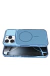 Mey İthalat®   iPhone 16 Pro Max Bruma Magsafe Kapak - Mavi