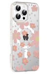 Mey İthalat®   iPhone 16 Pro Max Floral Magsafe Kapak - Pembe