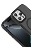Mey İthalat®   iPhone 16 Pro Max Megane Magsafe Kapak - Siyah