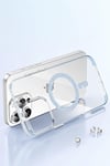 Mey İthalat®   iPhone 16 Pro Max Move Taşlı Magsafe Kapak - Lila