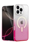 Mey İthalat®   iPhone 16 Pro Max Pummel Shiny Magsafe Kapak - Pembe