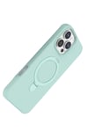 Mey İthalat®   iPhone 16 Pro Max Regal Magsafe Standlı Kapak - Su Yeşili