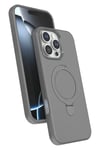Mey İthalat®   iPhone 16 Pro Regal Magsafe Standlı Kapak - Titan Gri