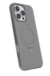 Mey İthalat®   iPhone 16 Pro Regal Magsafe Standlı Kapak - Titan Gri