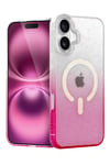 Mey İthalat®   iPhone 16 Pummel Shiny Magsafe Kapak - Pembe