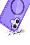 Mey İthalat®   iPhone 16 Star Magsafe Kapak - Mor
