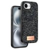 Mey İthalat®   iPhone 16E Bright Simli Kapak - Siyah