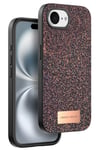 Mey İthalat®   iPhone 16E Bright Simli Kapak - Derin Mor
