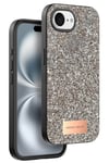 Mey İthalat®   iPhone 16E Bright Simli Kapak - Gold