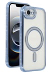 Mey İthalat®   iPhone 16E Joke Simli Magneticsafe Kılıf - Mavi