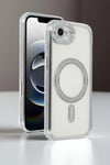 Mey İthalat®   iPhone 16E Joke Simli Magneticsafe Kılıf - Derin Mor