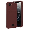 Mey İthalat®   iPhone 16E Kelvin Kartvizitli Silikon - Bordo