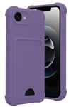 Mey İthalat®   iPhone 16E Kelvin Kartvizitli Silikon - Lila
