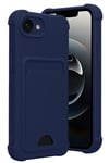 Mey İthalat®   iPhone 16E Kelvin Kartvizitli Silikon - Lacivert