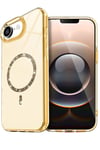 Mey İthalat®   iPhone 16E Live Diamond Magsafe Kapak - Sarı