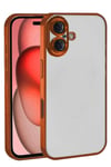 Mey İthalat®   iPhone 17  Lensli Silikon - Turuncu