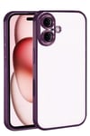 Mey İthalat®   iPhone 17  Lensli Silikon - Açık Mor