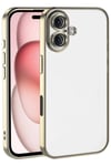 Mey İthalat®   iPhone 17  Lensli Silikon - Gold