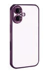 Mey İthalat®   iPhone 17  Lensli Silikon - Açık Mor