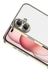 Mey İthalat®   iPhone 17  Lensli Silikon - Gold