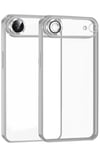 Mey İthalat®   iPhone 17 Air  Lensli Silikon - Gümüş
