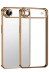 Mey İthalat®   iPhone 17 Air  Lensli Silikon - Çöl Titanyum