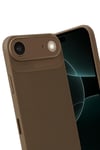 Mey İthalat®   iPhone 17 Air Auto Focus Karbon Kapak - Kahverengi