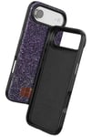 Mey İthalat®   iPhone 17 Air Bright Simli Kapak - Derin Mor
