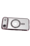 Mey İthalat®   iPhone 17 Air Joke Simli Magneticsafe Kılıf - Pembe